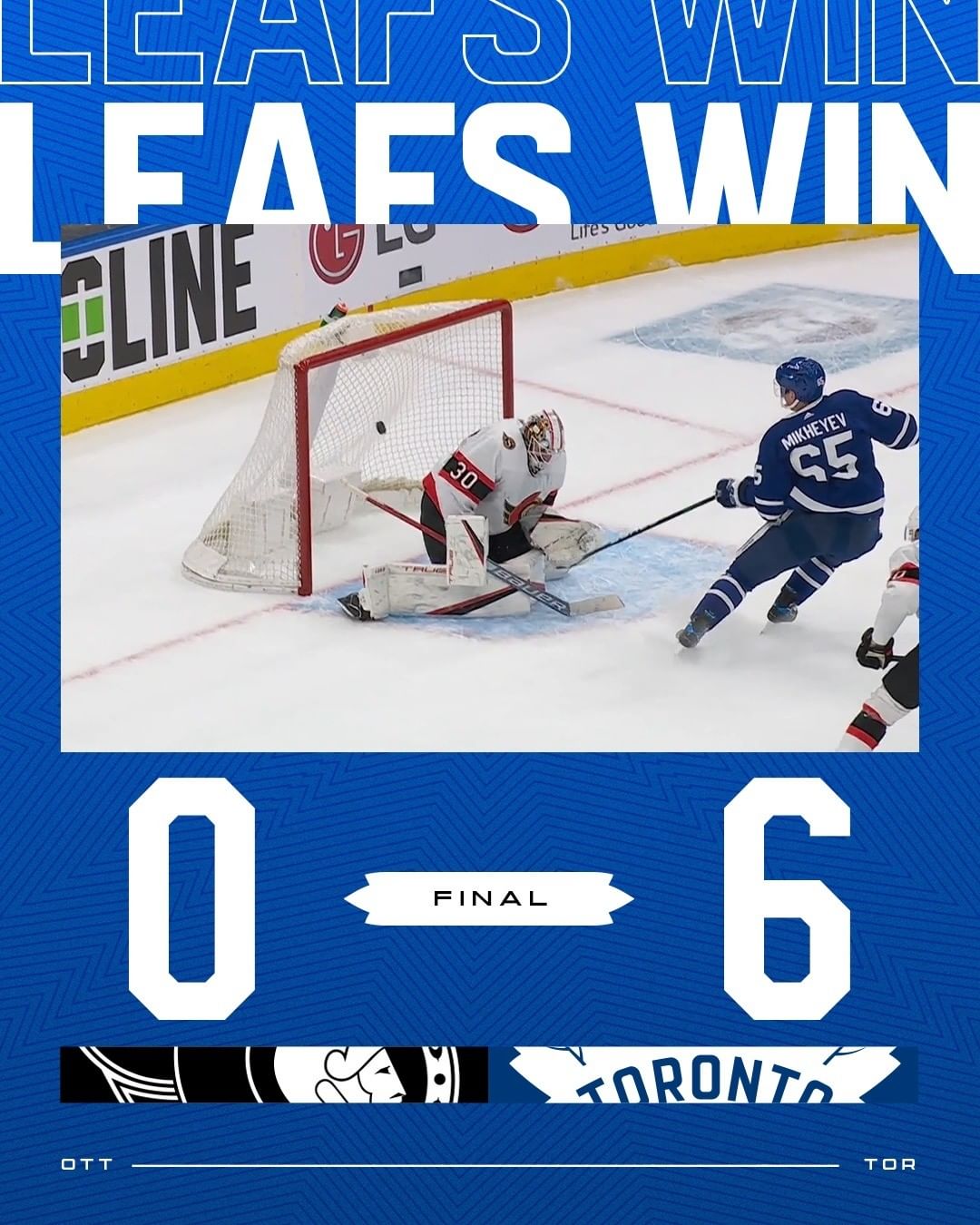 LEAFS WIN!!  Starting the new year in the win column! #LeafsForever...