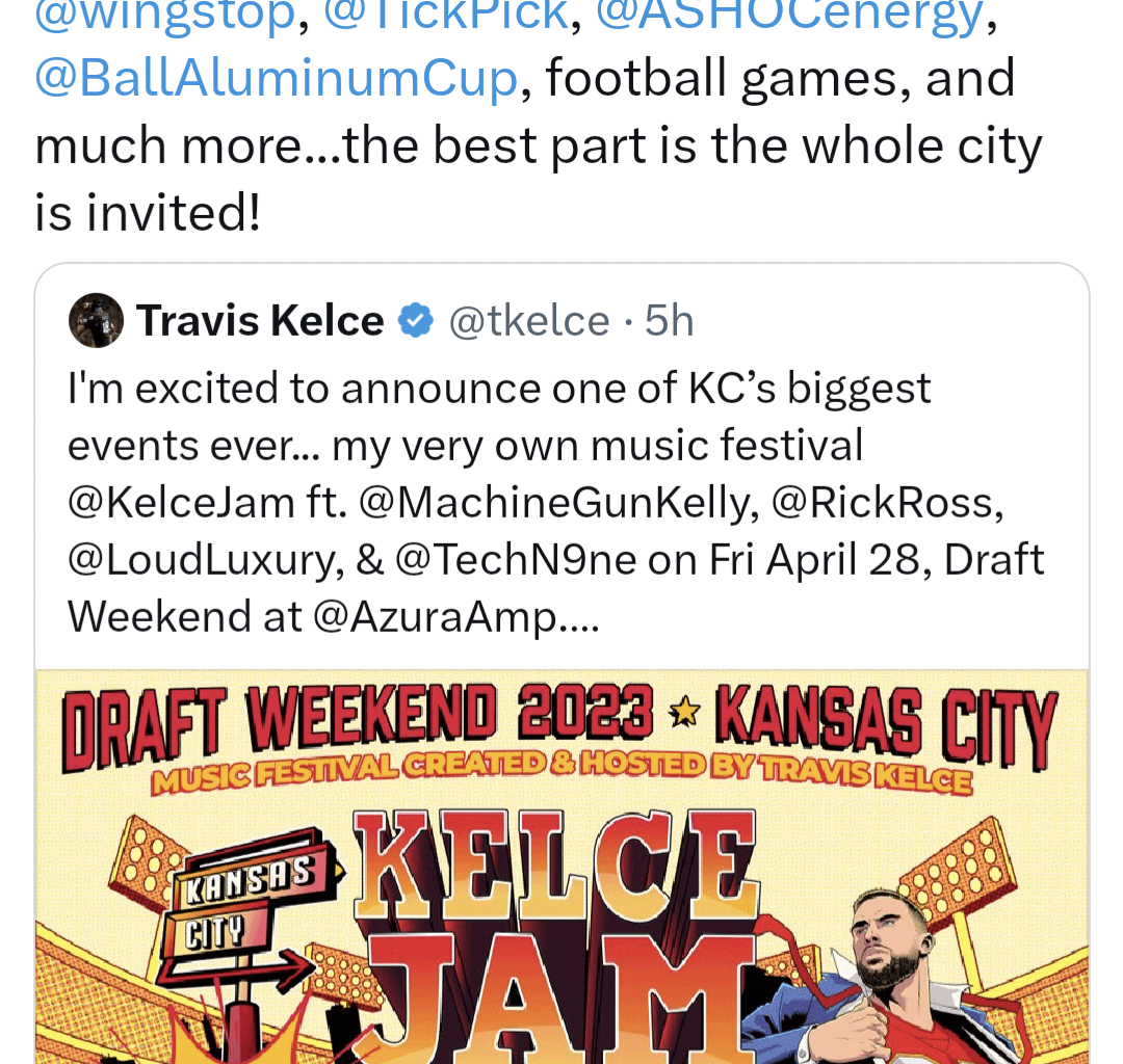 Travis Kelce presents: Kelce Jam on NFL Draft Weekend