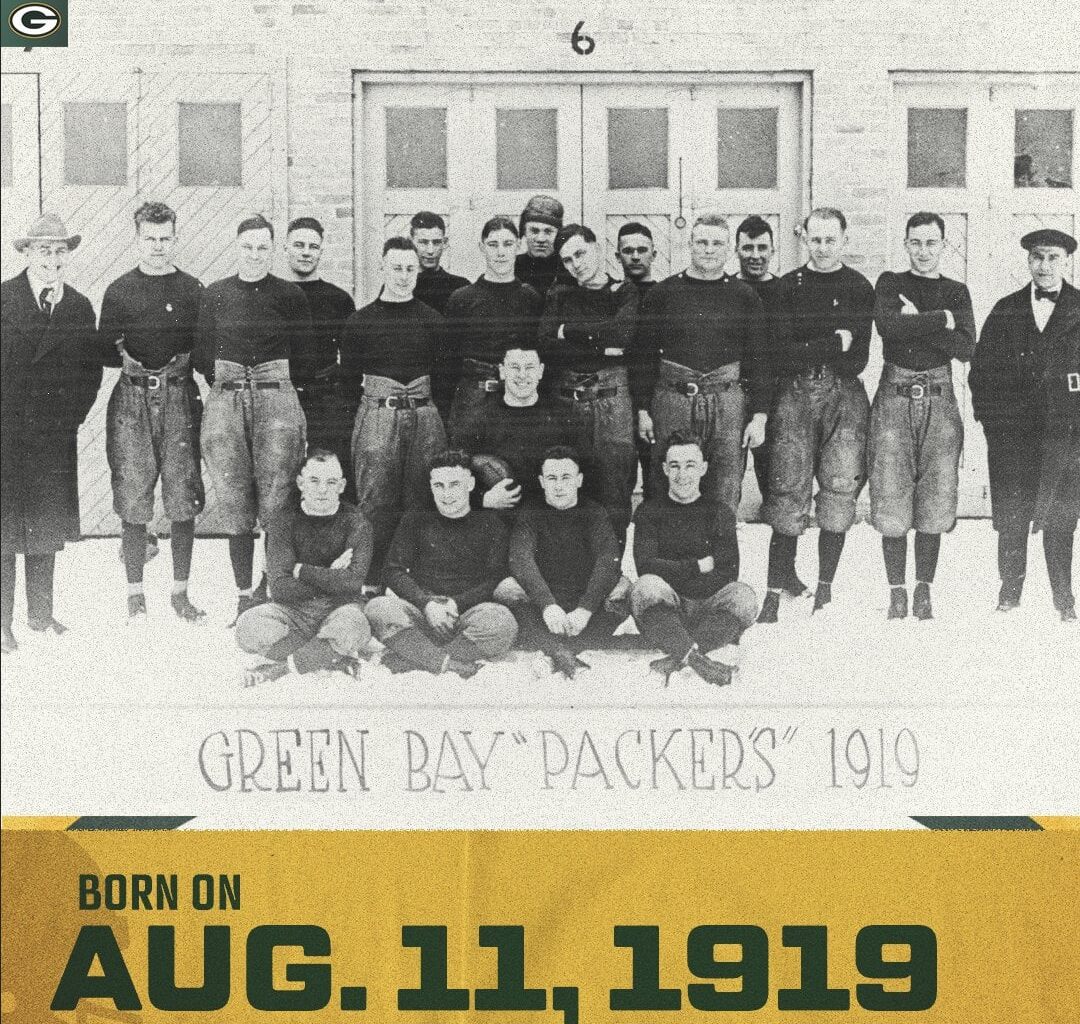 Happy 104th birthday to the Green Bay Packers!