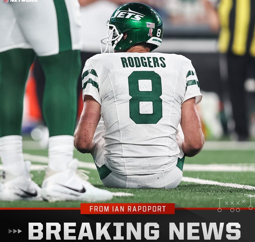 Ian Rapoport on X #Jets QB Aaron Rodgers does, in fact, have a torn Achilles, the MRI has confirmed. He’s out for the season after just four snaps.