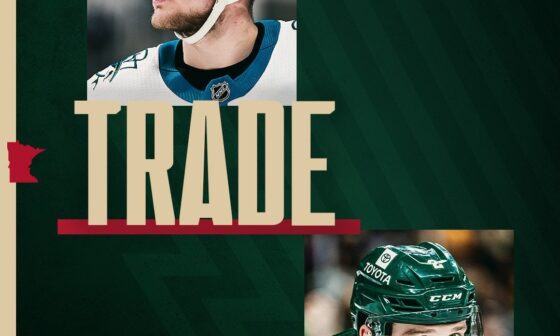 [Minnesota Wild] 🚨 TRADE NEWS 🚨 We have traded D Calen Addison for RW Adam Raska and a 5th Round Pick in the 2026 Draft.