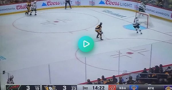 Letang's brutal high stick... against himself.