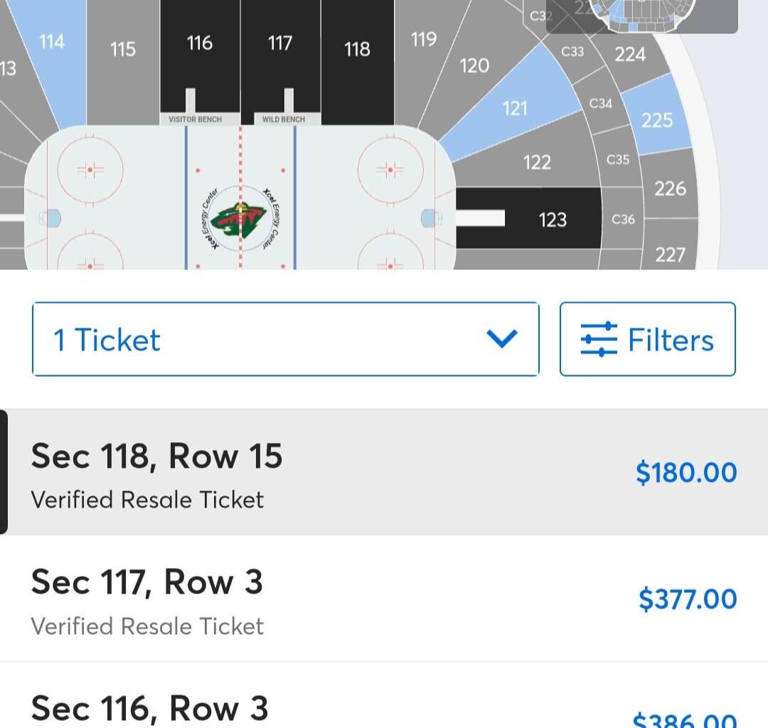 With Flower starting his 1000th game tomorrow, seats 16 rows behind the goaltender are more expensive than seats 3 rows behind the bench.