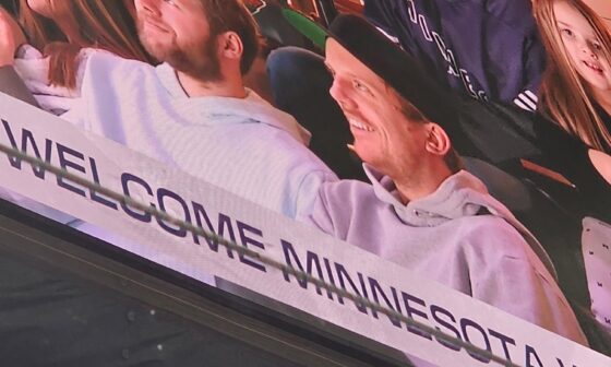 Foligno, Gus, and Brodin at the PWHL game