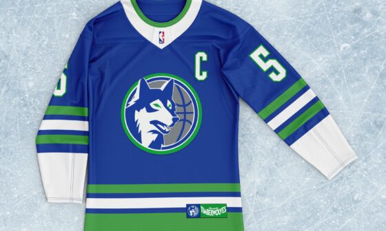 Timberwolves hockey jersey looks so good