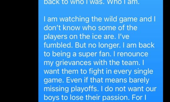 Messages to my friend that lives in az and is a wild fan