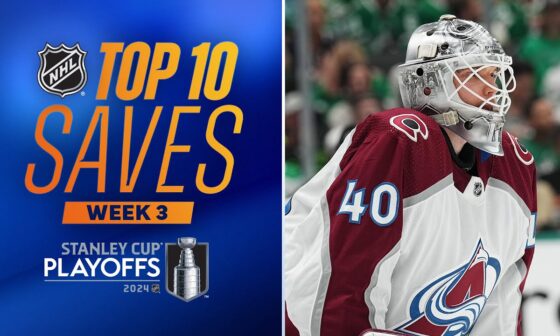 NHL Top 10 Saves from Week 3 | 2024 Stanley Cup Playoffs