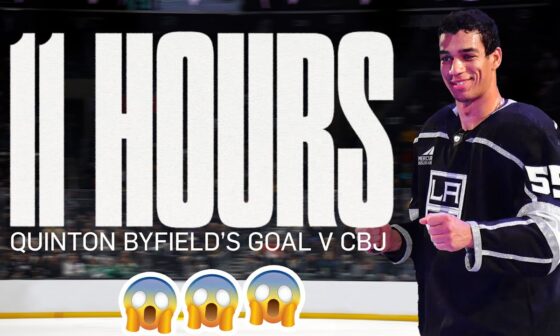 11 Hours of Quinton Byfield Scoring That INCREDIBLE LA Kings Goal Against the Columbus Blue Jackets