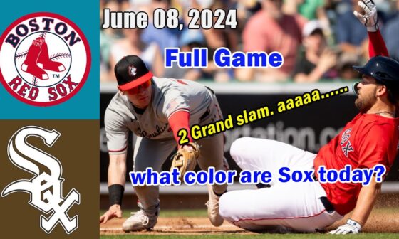 Boston Red Sox vs Chicago White Sox FULL GAME Jun 08, 2024 | MLB Highlights Today