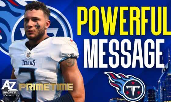 Titans CB Caleb Farley delivers powerful message about his return to football