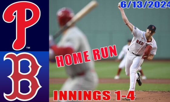 Phillies vs Red Sox Jun 13, 2024 Game Highlights | 2024 MLB Season | MLB Highlights