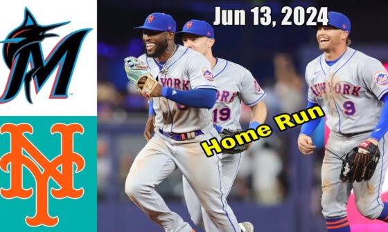 Miami Marlins vs New York Mets Jun 13, 2024 Game Highlights | MLB Highlights | MLB Season 2024