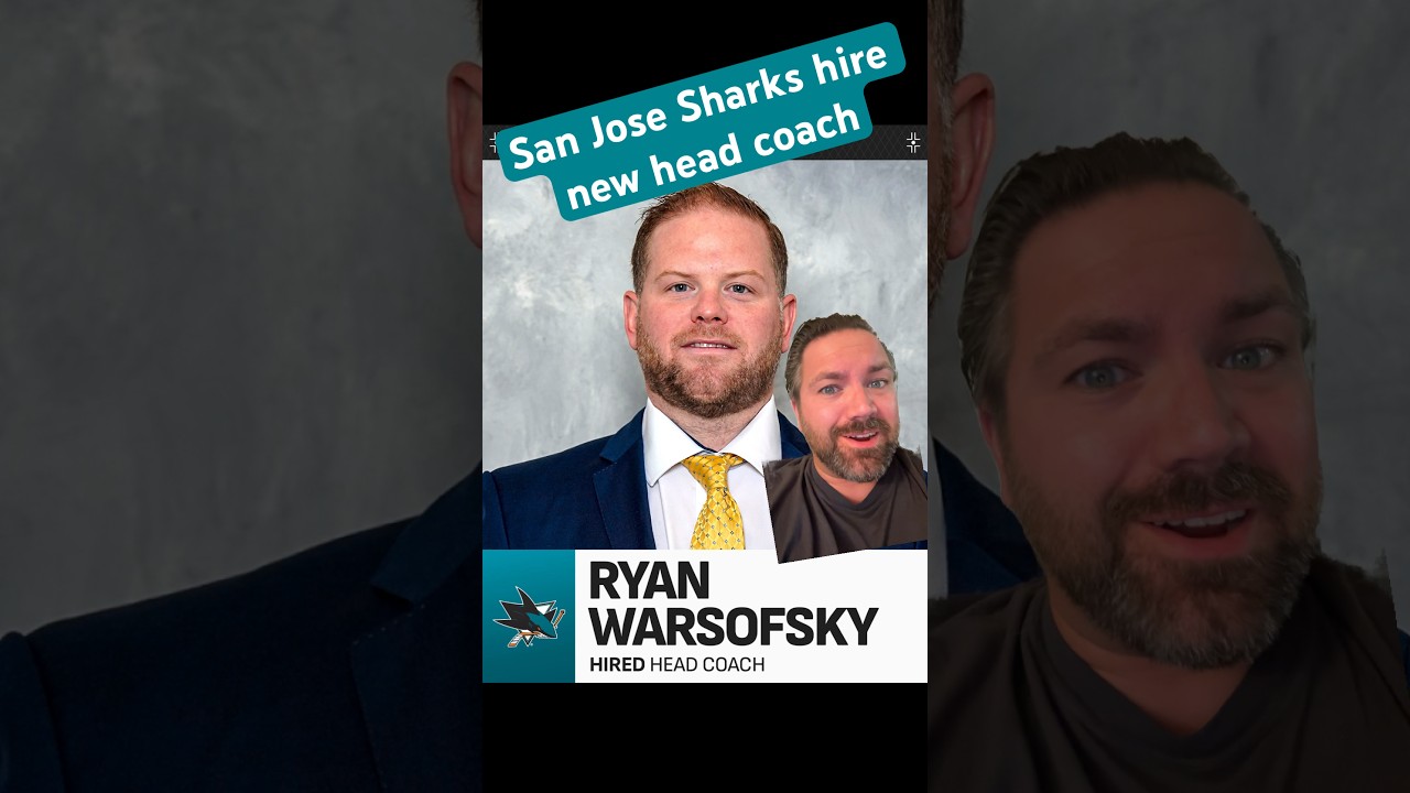 San Jose Sharks hire Ryan Warofsky as their new head coach ￼