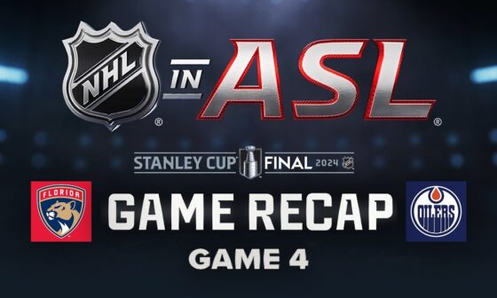 Gm 4: Panthers @ Oilers 6/15 | NHL in ASL | 2024 Stanley Cup Final
