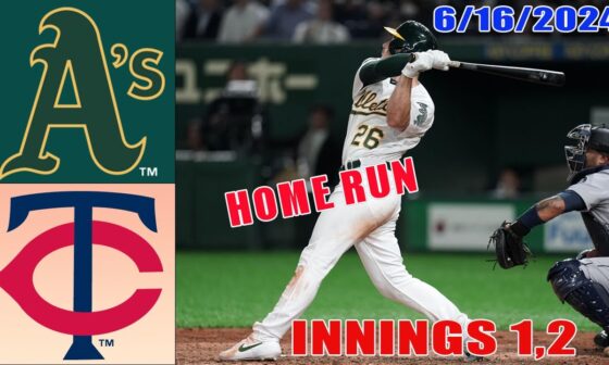 Oakland Athletics vs Minnesota Twins Jun 16, 2024 GAME HIGHLIGHTS | MLB Highlights | MLB Season 2024