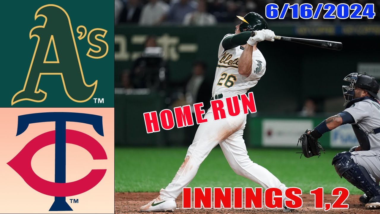 Oakland Athletics vs Minnesota Twins Jun 16, 2024 GAME HIGHLIGHTS | MLB Highlights | MLB Season 2024