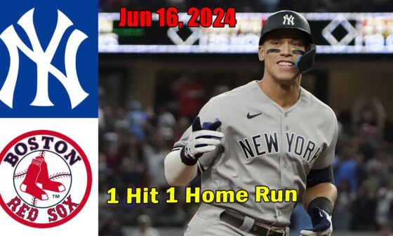 New York Yankees vs Boston Red Sox Jun 16, 2024 GAME Highlights | MLB Highlights | MLB Season 2024