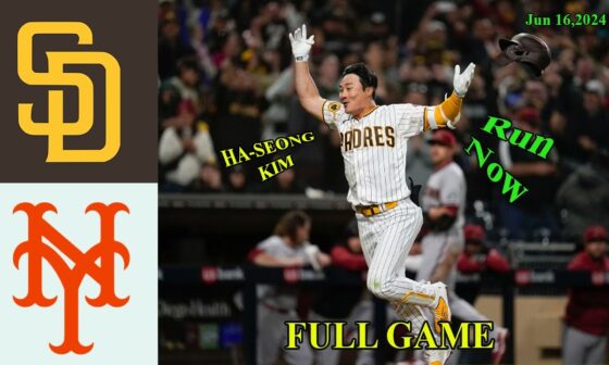 Padres Vs. Mets Jun 16, 2024 FULL GAME HIGHLIGHTS | MLB Highlights| MLB Season 2024