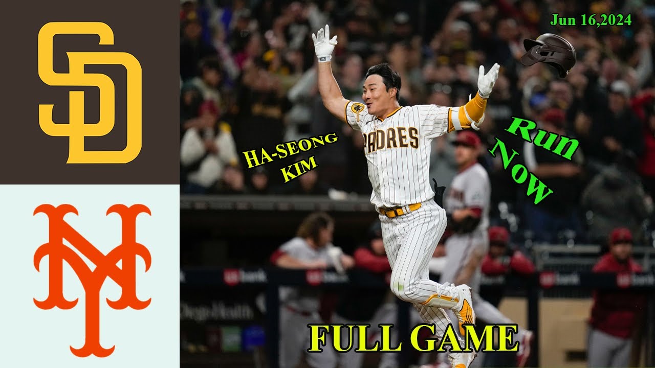 Padres Vs. Mets Jun 16, 2024 FULL GAME HIGHLIGHTS | MLB Highlights| MLB Season 2024