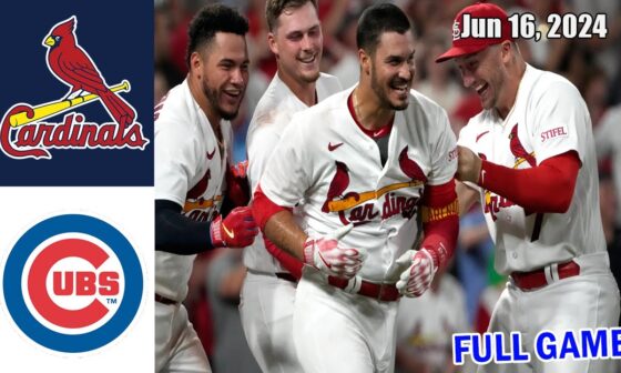 Cardinals vs Cubs [FULL GAME] Jun 16, 2024 GAME HIGHLIGHTS | MLB Highlights | MLB Season 2024