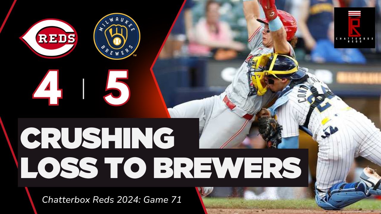 Cincinnati Reds Lose Heartbreaking Game in 9th Inning to Milwaukee Brewers | CBox Reds | Game 71