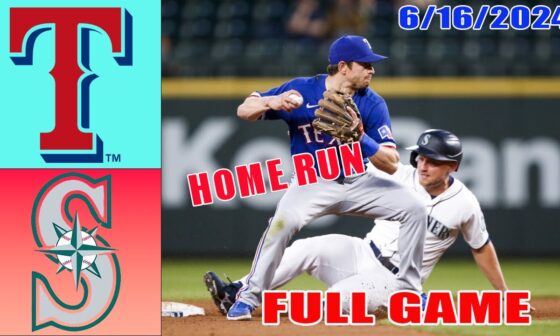 Rangers vs Mariners Jun 16, 2024 FULL GAME Highlights | MLB Highlights | MLB Season 2024