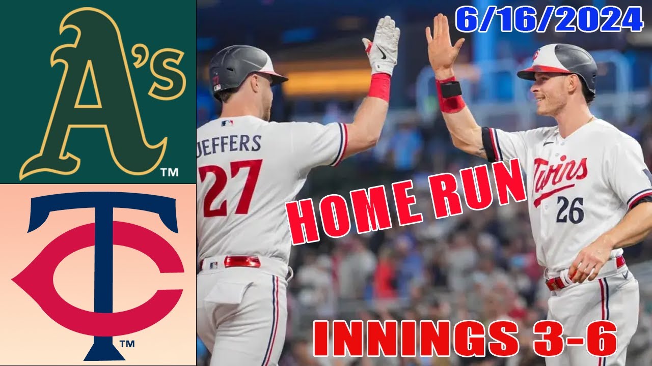 Oakland Athletics vs Minnesota Twins Jun 16, 2024 GAME HIGHLIGHTS | MLB Highlights | MLB Season 2024