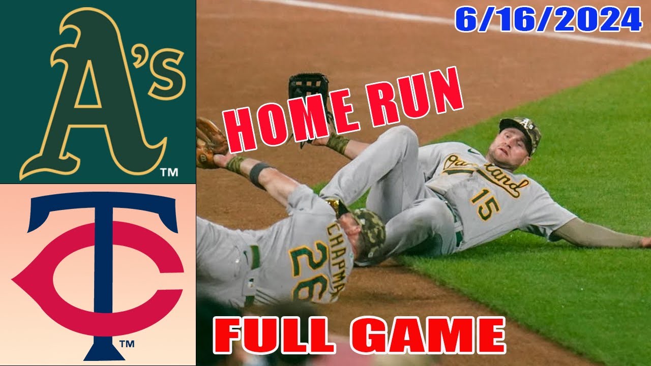 Athletics vs Twins Jun 16, 2024 FULL GAME HIGHLIGHTS | MLB Highlights | MLB Season 2024