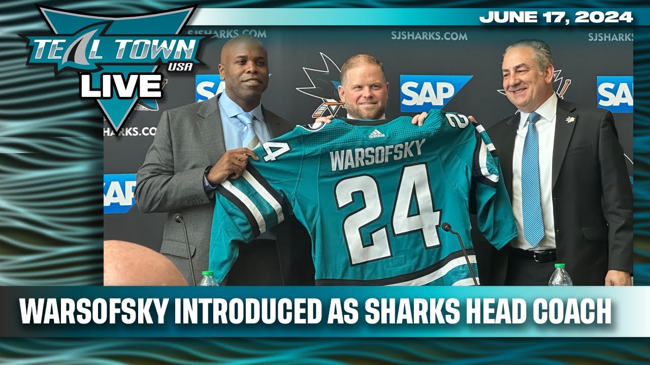 Warsofsky Introduced As Sharks Head Coach - 6/17/2024 - Teal Town USA Live