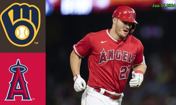 Milwaukee Brewers vs Los Angeles Angels Jun 17, 2024 Game Highlights | MLB Highlights