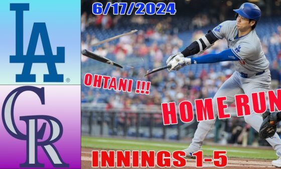 Dodgers vs Rockies Jun 17, 2024  GAME HIGHLIGHTS | MLB Highlights | MLB Season 2024