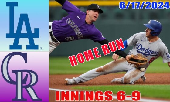 Dodgers vs Rockies Jun 17, 2024  GAME HIGHLIGHTS | MLB Highlights | MLB Season 2024