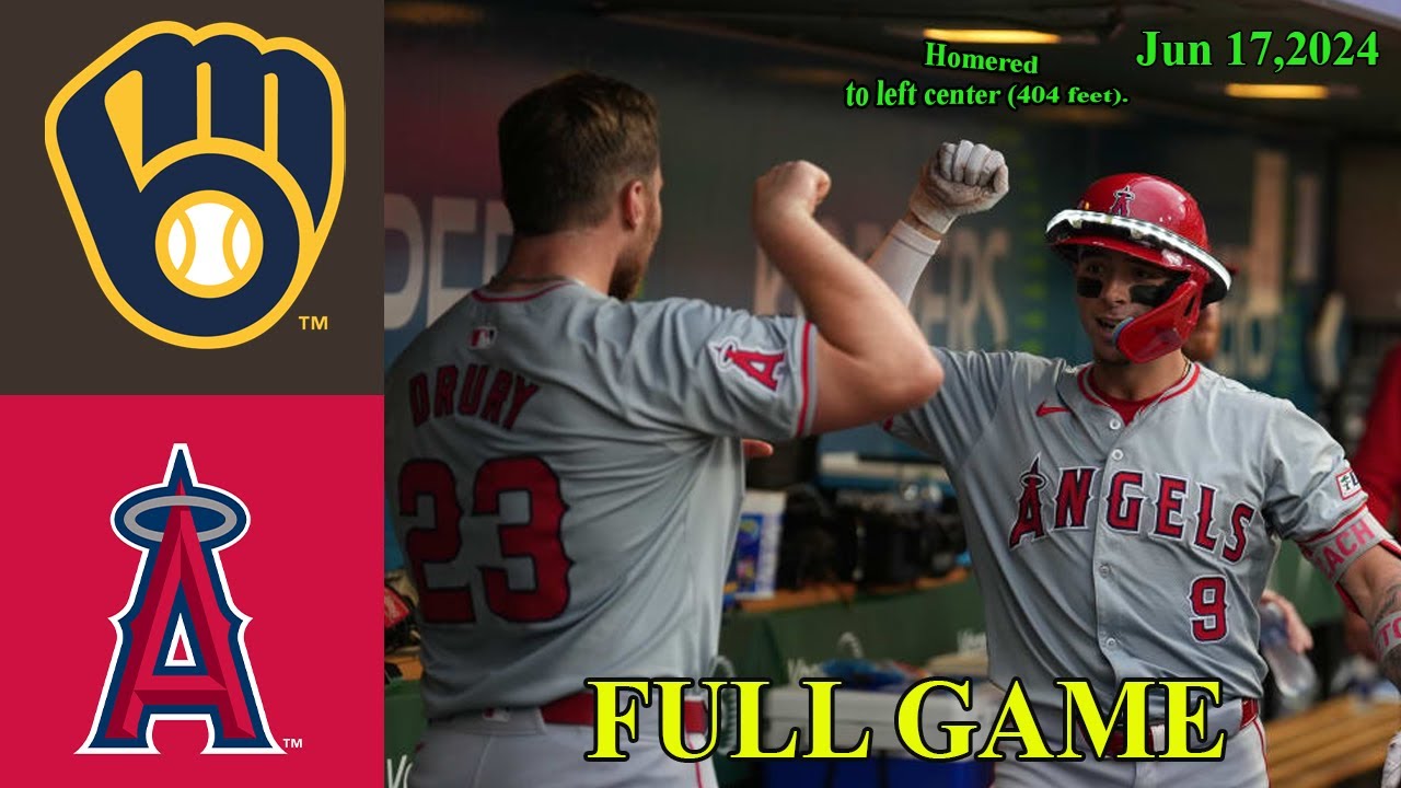 Brewers vs Angels Jun 17, 2024 Full Game Highlights  | MLB Highlights | MLB Highlights