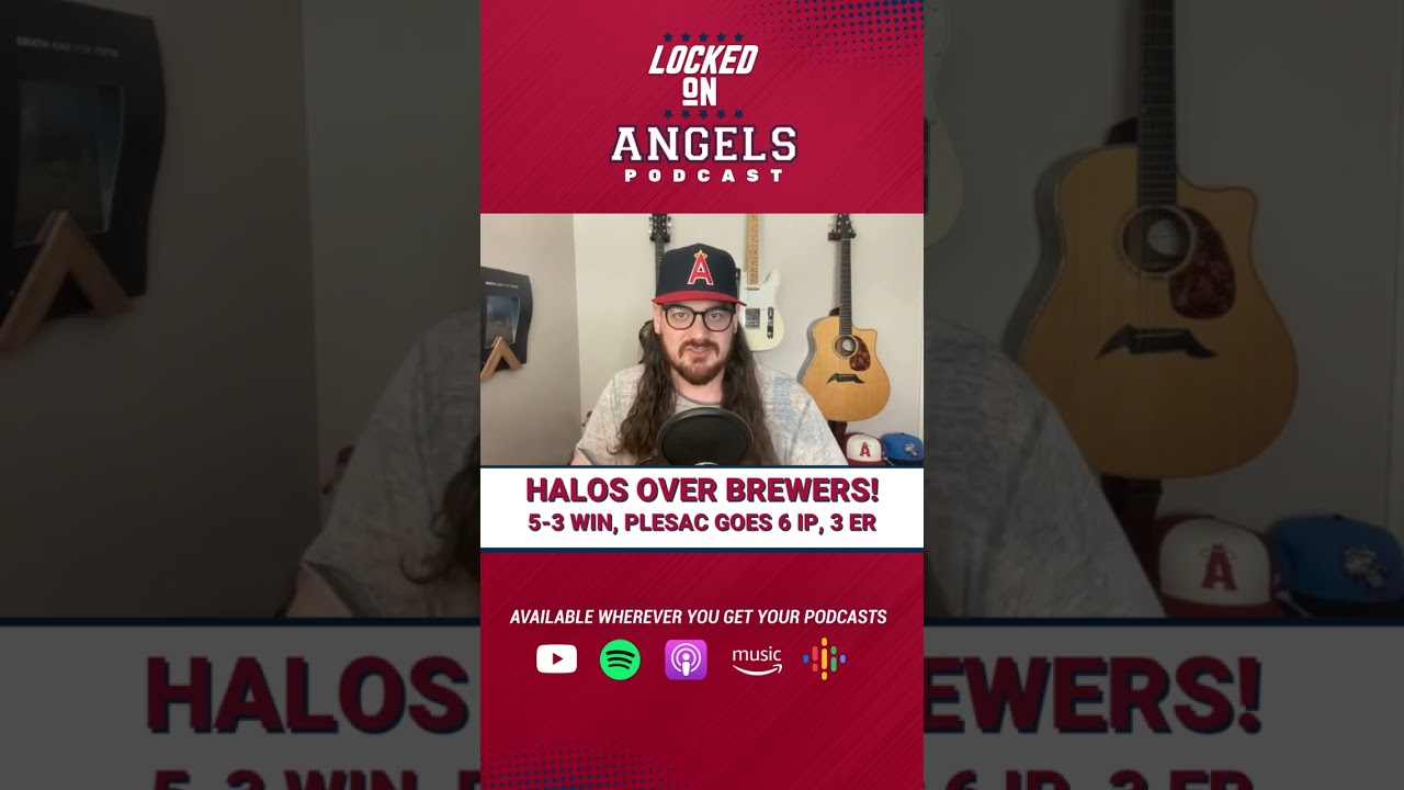 Los Angeles Angels Over Brewers, 5-3! Plesac Quality Start! #gohalos #repthehalo #angels #angels2024