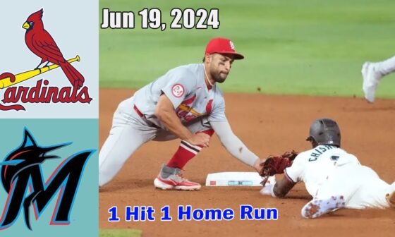 St.Louis Cardinals vs Miami Marlins Jun 19, 2024 GAME Highlights | MLB Highlights | MLB Season 2024