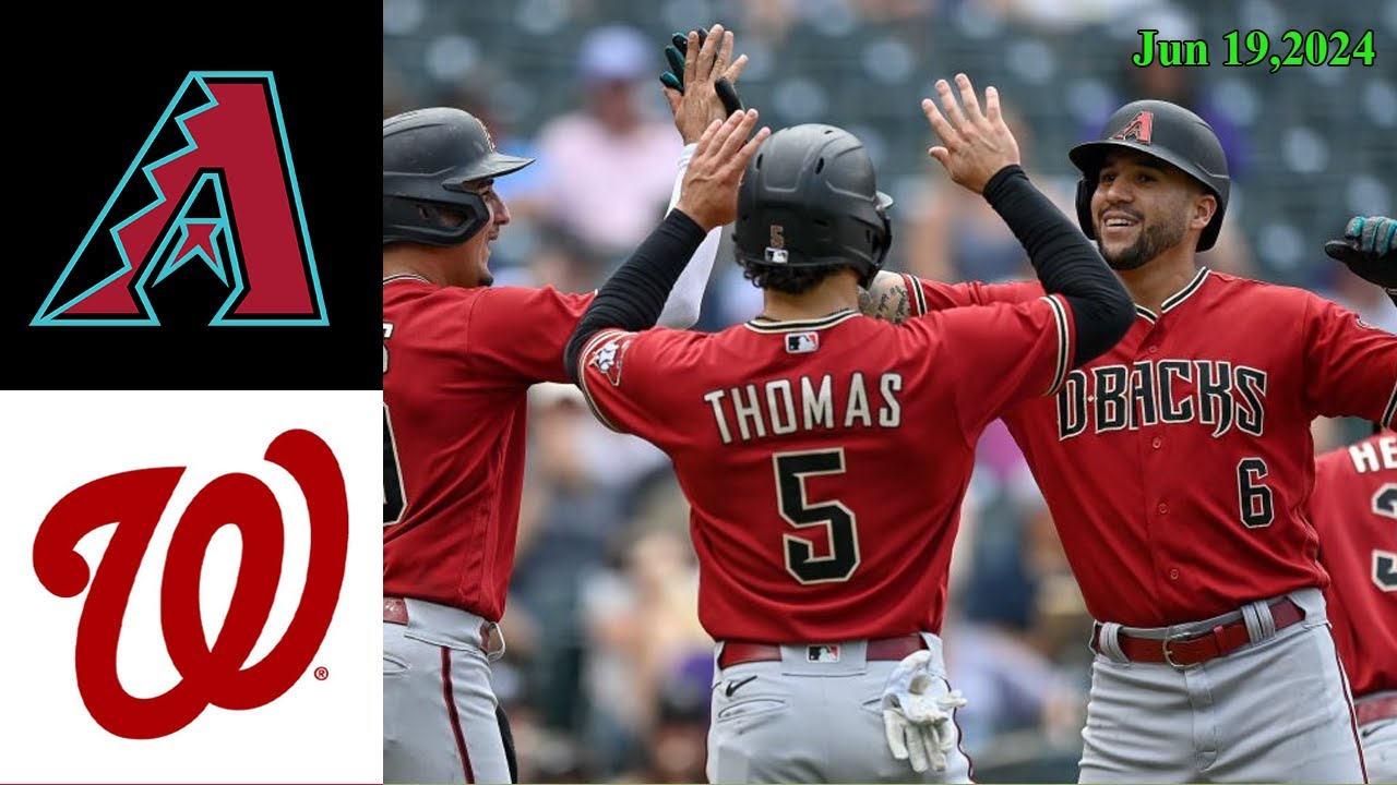 Arizona Diamondbacks vs Washington Nationals GAME HIGHLIGHTS  Jun 19, 2024 | MLB Highlights Today