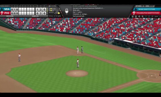 OOTP 25  Miami Marlins vs Philadelphia Phillies