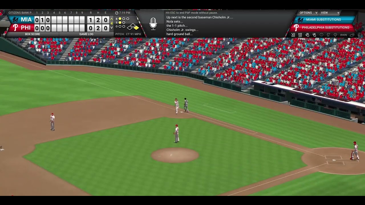 OOTP 25  Miami Marlins vs Philadelphia Phillies