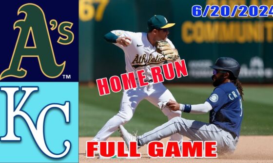 Kansas City Royals vs Oakland Athletics Jun 20, 2024 FULL GAME Highlights | MLB Highlights Today