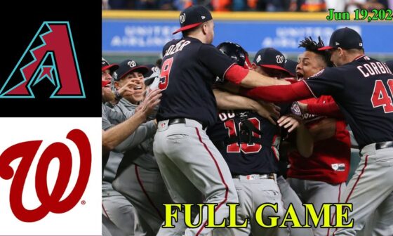 Diamondbacks vs Nationals FULL GAME HIGHLIGHTS  Jun 19, 2024 | MLB Highlights Today