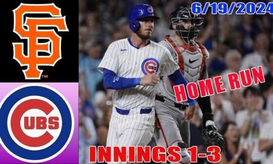 San Francisco Giants vs Chicago Cubs Jun 19, 2024 Game Highlights| MLB Highlights |  MLB Season 2024