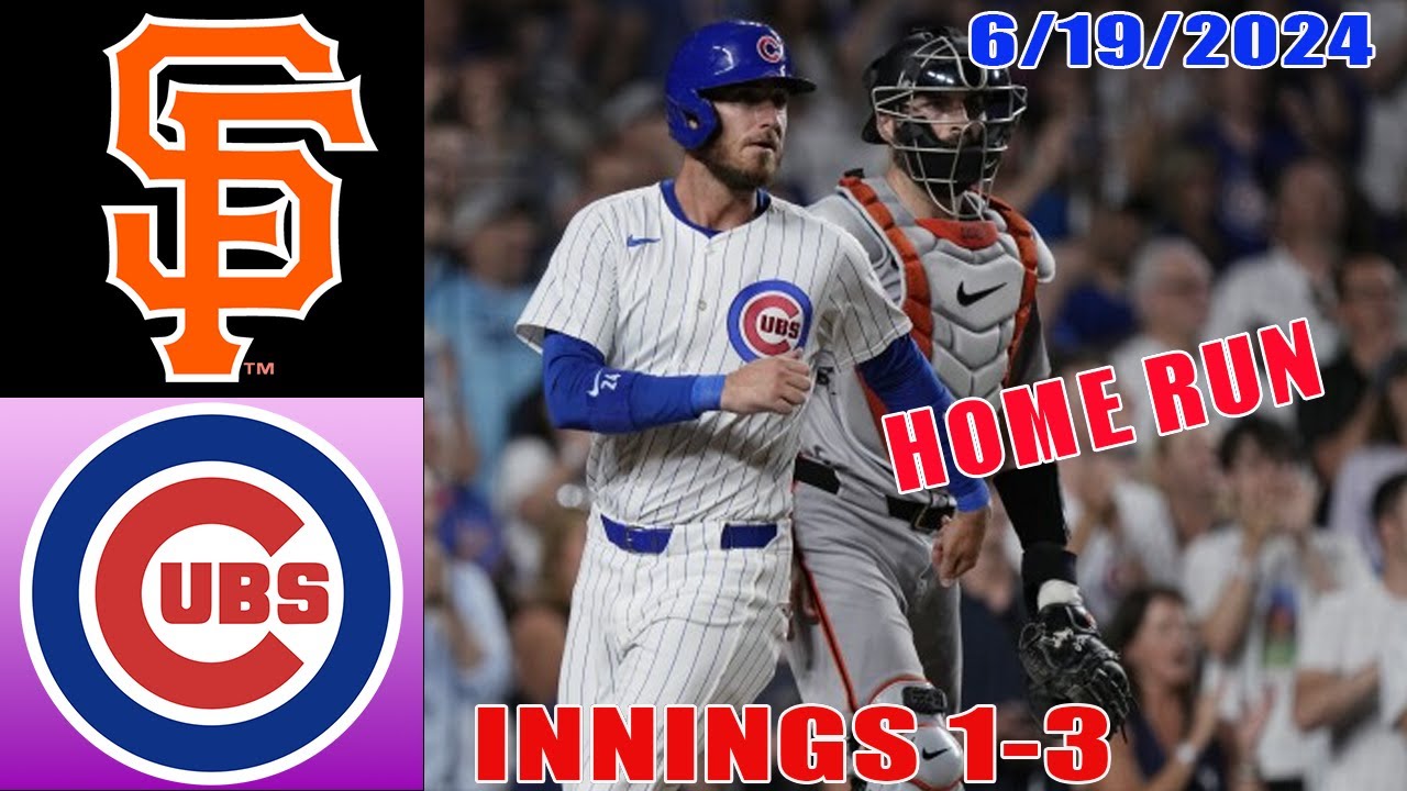 San Francisco Giants vs Chicago Cubs Jun 19, 2024 Game Highlights| MLB Highlights |  MLB Season 2024