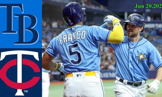 Tampa Bay Rays vs Minnesota Twins Jun20, 2024 GAME HIGHLIGHTS | MLB Highlights | MLB Season 2024