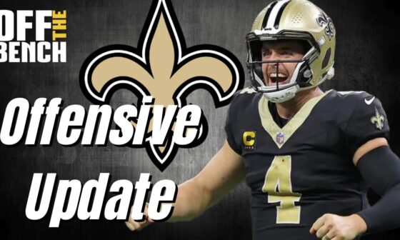 Saints QB Derek Carr In COMMAND Of Klint Kubiak Offense | Trevor Penning Struggling! | RB Depth?