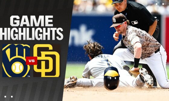 Brewers vs. Padres Game Highlights (6/23/24) | MLB Highlights