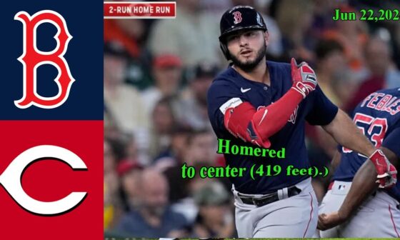 Boston Red Sox vs Cincinnati Reds Jun 22, 2024 GAME Highlights  | MLB Highlights | Season 2024