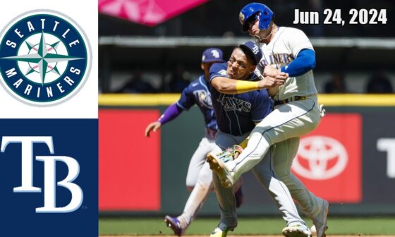 Seattle Mariners vs Tampa Bay Rays Jun 24, 2024 Game Highlights | MLB Highlights | Season 2024