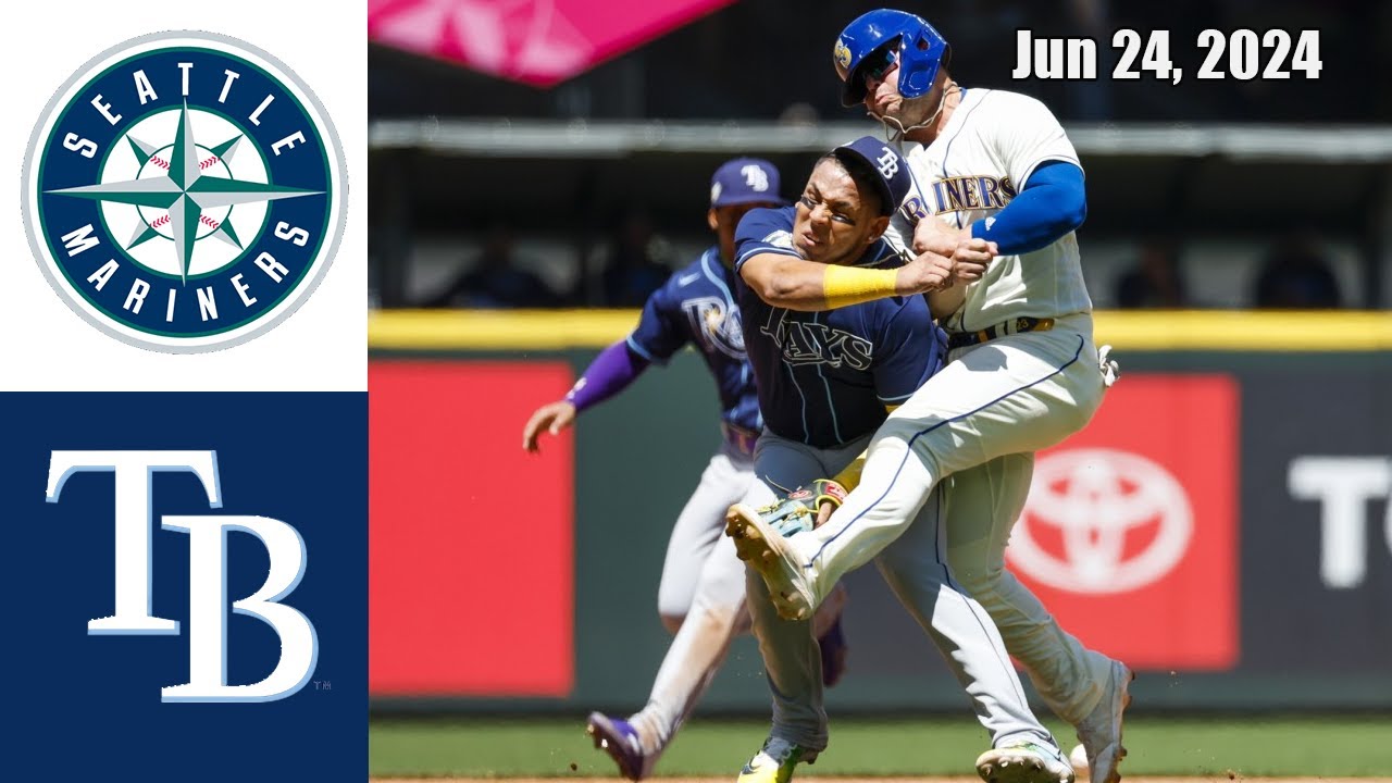 Seattle Mariners vs Tampa Bay Rays Jun 24, 2024 Game Highlights | MLB Highlights | Season 2024