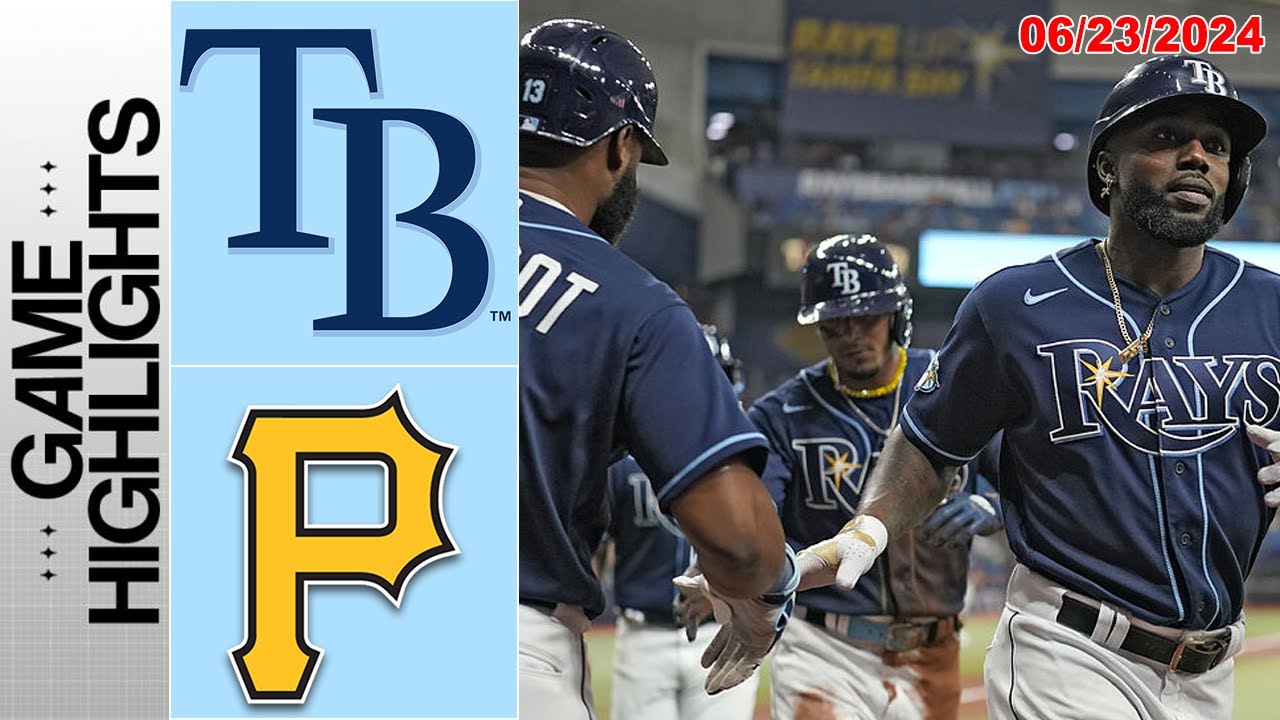 Tampa Bay Rays vs Pittsburgh Pirates Jun 23, 2024 FULL Highlights | MLB Highlights | MLB Season 2024