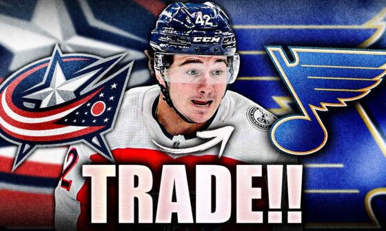 BLUE JACKETS MAKE A SURPRISING TRADE WITH THE ST LOUIS BLUES… COLUMBUS SAYING GOODBYE TO TEXIER